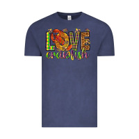 Vintage Denim Mardi Gras love Crawfish Vintage Tee - HowdyJamesFarm
