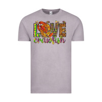 Vintage Zinc Mardi Gras love Crawfish Vintage Tee - HowdyJamesFarm