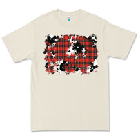 Bone Christmas Plaid Cowhide Pattern Background Premium Tee - RanaPortraitStore