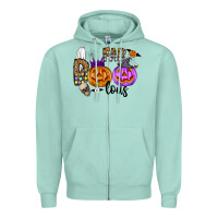 Seafoam Fab Boo Lous Zipper Hoodie - CowhideDigitalArt