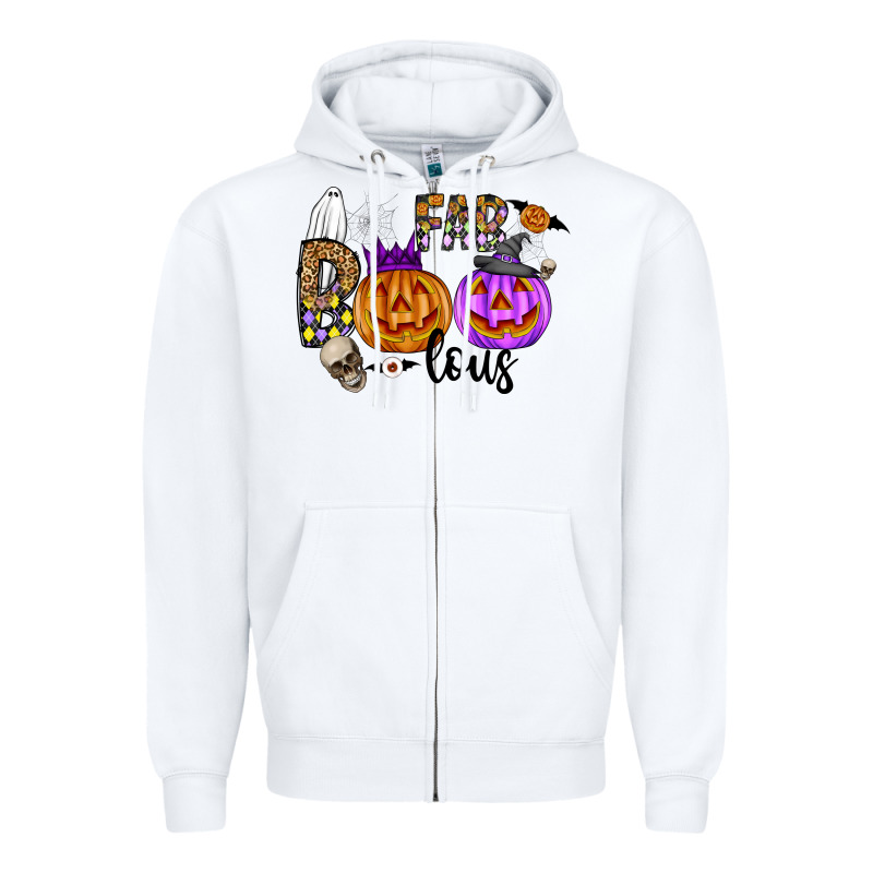 Fab Boo Lous Zipper Hoodie by CowhideDigitalArt | Teevron