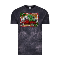 Cloud Black Christmas Truck With Christmas Tree Vintage Tee - RanaPortraitStore