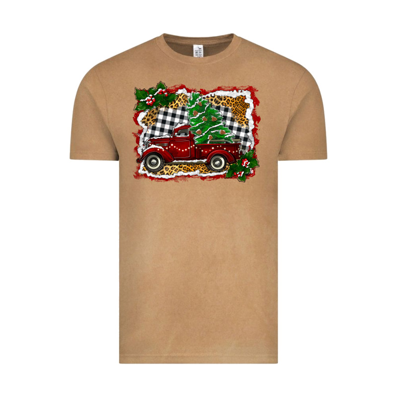 Christmas Truck With Christmas Tree Vintage Tee by RanaPortraitStore | Teevron