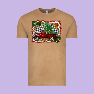 Christmas Truck With Christmas Tree Vintage Tee Designed By Ranaportraitstore