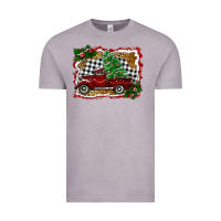 Vintage Zinc Christmas Truck With Christmas Tree Vintage Tee - RanaPortraitStore
