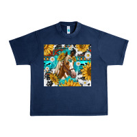 Navy cowhide aztec horse Urban Heavy Tee - TumblerDesignByShophia