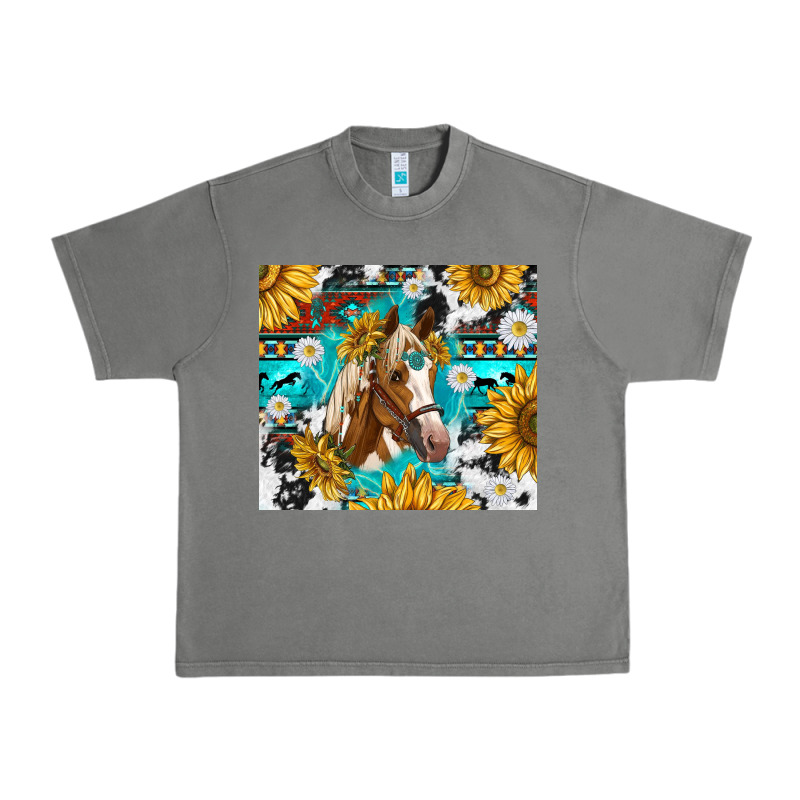 Cowhide Aztec Horse Urban Heavy Tee by TumblerDesignByShophia | Teevron