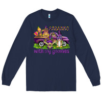 Navy Parading with my gnomies Long Sleeve Tee - HowdyJamesFarm