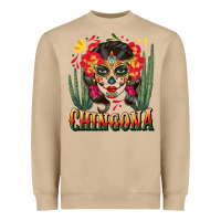 Mushroom chingona sugar skull Heavyweight Sweatshirt - BundleAndBundleShop