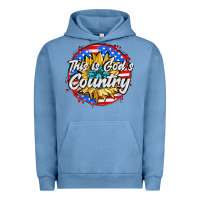 Pigment Pebble Blue this is god's country Urban Hoodie - AdoDesignShop