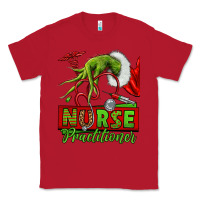 Red Christmas Character Nurse Classic Tee - NancyCooperArtShop