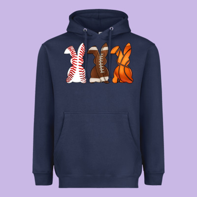Western Easter Support Bunny Heavyweight Hoodie Designed By Artiststas