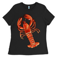 Black crawfish Ladies Tee - RanaPortraitStore