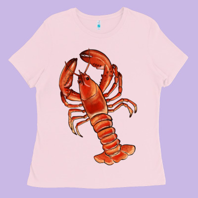 Crawfish Ladies Tee Designed By Ranaportraitstore