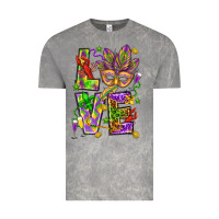 Cloud Rock Mardi Gras love Vintage Tee - HowdyJamesFarm