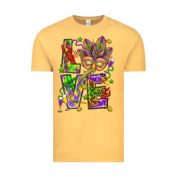 Vintage Mustard Mardi Gras love Vintage Tee - HowdyJamesFarm