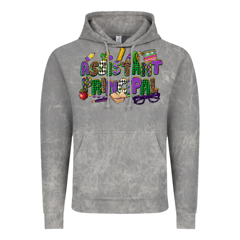 Assistant Principal Mardi Gras Vintage Hoodie by CowGirlArtShop | Teevron