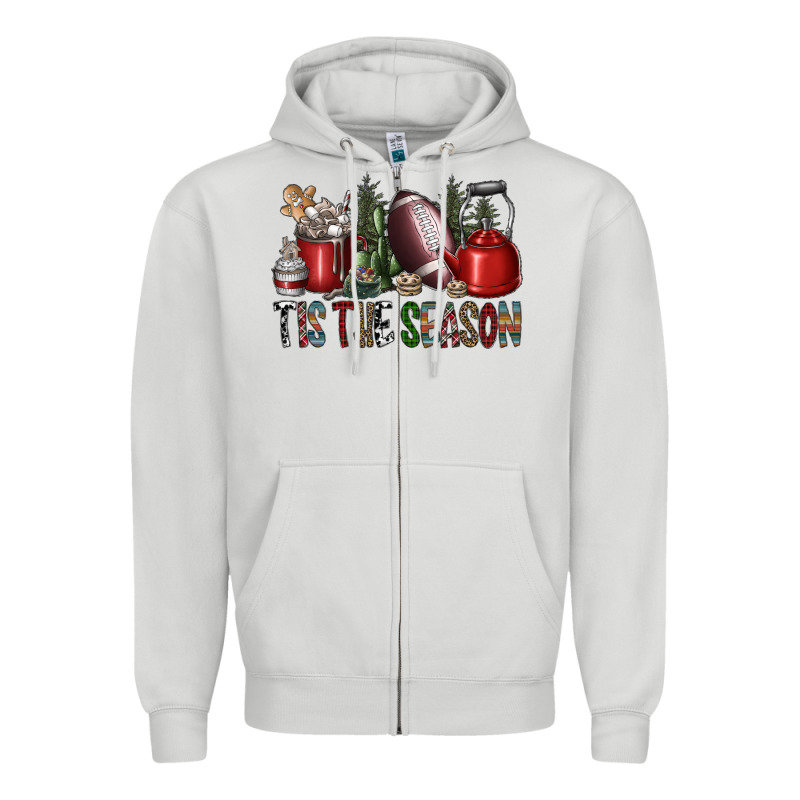 Tis The Season Zipper Hoodie by SublimationCraftShop | Teevron