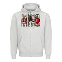 Dove Grey tis the season Zipper Hoodie - SublimationCraftShop