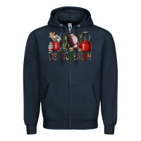 Navy tis the season Zipper Hoodie - SublimationCraftShop