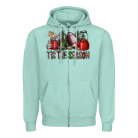 Seafoam tis the season Zipper Hoodie - SublimationCraftShop