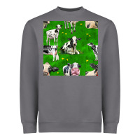 Storm holstein cows seamless pattern Heavyweight Sweatshirt - BundleAndBundleShop