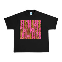 Black glitter pink stripe leopard pattern with flowers Urban Heavy Tee - TumblerDesignByShophia