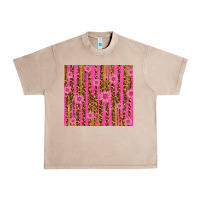 French Oak glitter pink stripe leopard pattern with flowers Urban Heavy Tee - TumblerDesignByShophia