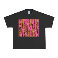 Pigment Black glitter pink stripe leopard pattern with flowers Urban Heavy Tee - TumblerDesignByShophia