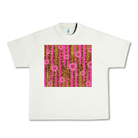 Pistachio glitter pink stripe leopard pattern with flowers Urban Heavy Tee - TumblerDesignByShophia