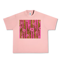 Salmon glitter pink stripe leopard pattern with flowers Urban Heavy Tee - TumblerDesignByShophia