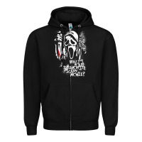 Black Scream Favorite Scary Movie Zipper Hoodie - minhPixels