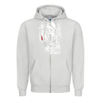 Dove Grey Scream Favorite Scary Movie Zipper Hoodie - minhPixels