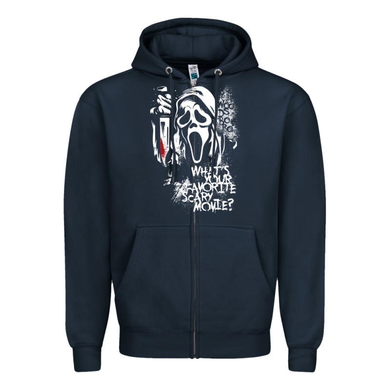Scream Favorite Scary Movie Zipper Hoodie by minhPixels | Teevron