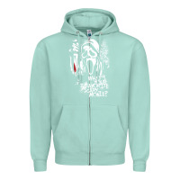 Seafoam Scream Favorite Scary Movie Zipper Hoodie - minhPixels