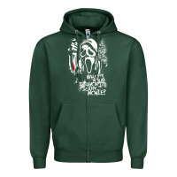 Sports Green Scream Favorite Scary Movie Zipper Hoodie - minhPixels