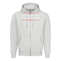 Dove Grey Make Lying Wrong Again   Gift Resist Racism AntiTrump Zipper Hoodie - minhPixels