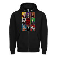 Black Clue Movie Zipper Hoodie - minhPixels