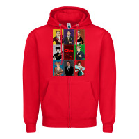 Red Clue Movie Zipper Hoodie - minhPixels