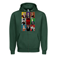 Sports Green Clue Movie Zipper Hoodie - minhPixels