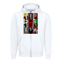 White Clue Movie Zipper Hoodie - minhPixels
