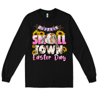 Black Small town Easter Day Long Sleeve Tee - CowGirlArtShop