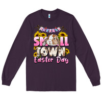 Plum Small town Easter Day Long Sleeve Tee - CowGirlArtShop