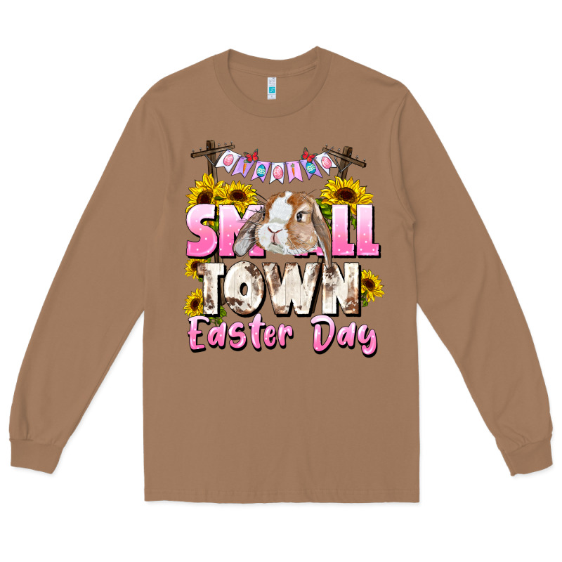 Small Town Easter Day Long Sleeve Tee by CowGirlArtShop | Teevron