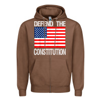 Defend The Constitution Us Political Protest Tee Zipper Hoodie | Teevron