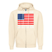 Sandshell Defend the Constitution US Political Protest Tee Zipper Hoodie - minhPixels