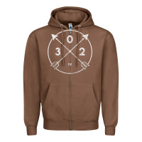 Chestnut Delaware Area Code 302 State Pride Souvenir Gift Arrow Zipper Hoodie - minhPixels
