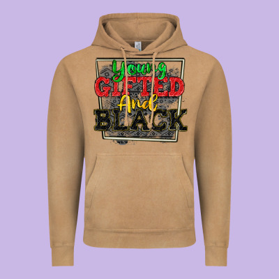 Young Gifted And Black Vintage Hoodie Designed By Cowgirlartshop