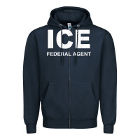 Navy ICE Federal Agent Halloween Costume Police Immigration Shirt Zipper Hoodie - minhPixels