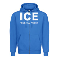 True Royal ICE Federal Agent Halloween Costume Police Immigration Shirt Zipper Hoodie - minhPixels